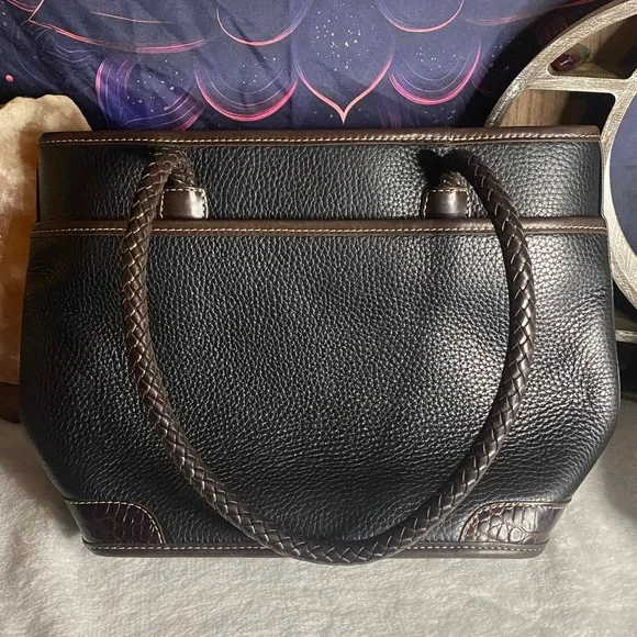 EUC Vintage Brighton Stacey Croc Embossed Bag and Wallet - Picture 4 of 11